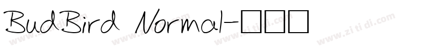 BudBird Normal字体转换